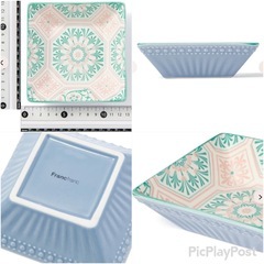 【美品】francfranの可愛い お皿　アラベスクの画像