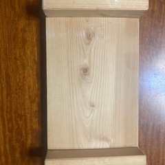 足付きまな板 木製 サイズ約46.5×21.5×7.5cm の画像