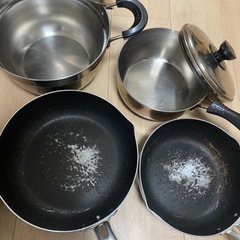 フライパン、鍋などの画像