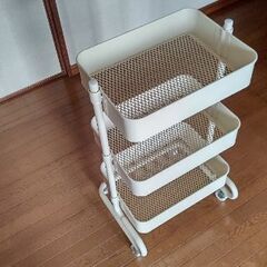 キッチンワゴン キャスター付きの画像