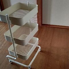 キッチンワゴン キャスター付きの画像