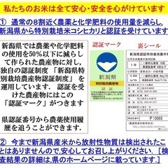 令和7年産新米　減農薬　新潟コシヒカリ玄米15kg+ミルキークイーン玄米15kg 新潟県三条市旧しただ村産　1等米 新潟県認証　特別栽培米こしひかり100%+ミルキークイーン100% グルテンフリーの画像