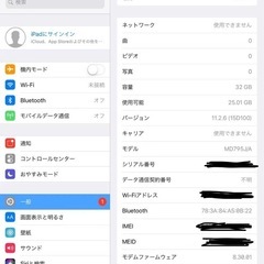 初代 iPad Air（第1世代）  32GBシルバー バッテリー69% 美品の画像