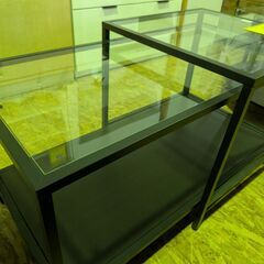 ジャングル×2和泉大型良品館　ガラステーブル【R-87】の画像