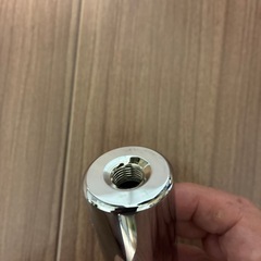 シフトブーツストッパー アルミ製 クロームメッキ仕上げ 80mm×35mmФ 日野 プロフィア/レンプロ用 日野MT車用 大型/中型用の画像