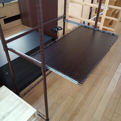 ★ジモティ割あり★  スチールラック ブラウン H182×D46×W91 クリーニング済み TK6968の画像