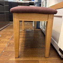 【ダイニングベンチ】※座面シミあり※クリーニング済み【管理番号12110】町の画像