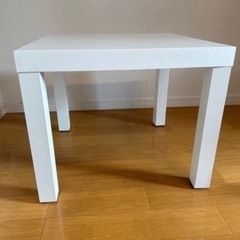 【明日まで】IKEA LACK ラック サイドテーブル, ホワイト, 55x55 cm の画像