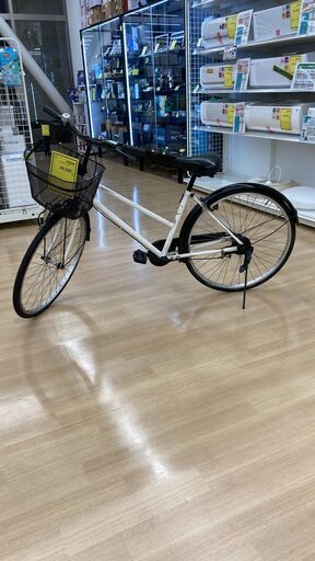 A-383【リユースのサカイ野々市店】自転車　ホワイト　26インチ