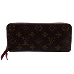 ルイヴィトン LOUIS VUITTON 長財布 モノグラム ポルトフォイユクレマンス ラウンドファスナー M60742 ブラウンの画像