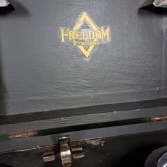 ●(中古)昭和レトロ FREEDOM 蓄音機(針付き)の画像