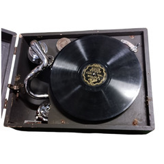 ●(中古)昭和レトロ FREEDOM 蓄音機(針付き)の画像