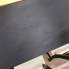 【ジャングルジャングル広陵店】家具　イケア　ダイニングセット2人用　椅子付き　ブラック　【ジモティー特別価格！！】の画像