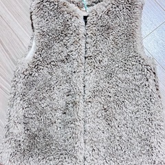 美品　フェイク　シープ　ファー　ベストの画像