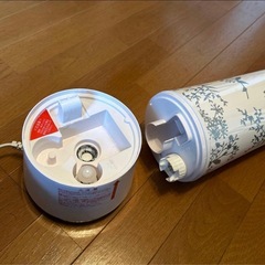 Francfranc 置き型加湿器 ホワイト 植物モチーフの画像