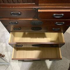 時代家具｜引き戸｜5段チェストの画像