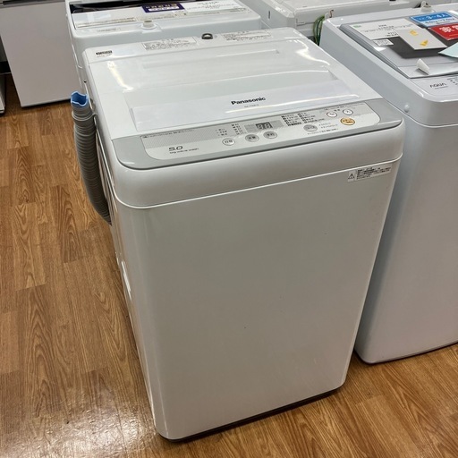 「安心の6ヶ月保証付。【Panasonic 全自動洗濯機 NA-F50B10 5.0kg 2017年製 クリーニング済み】取りに来れる方限定。」