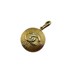 シャネル CHANEL ネックレス ココマーク ネックレストップ ヴィンテージ ゴールドの画像
