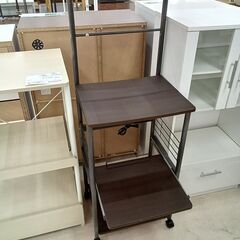 リユースのサカイ栃木店★ジモティ割あり★  レンジラック ダークブラウン W49×D42×H136 クリーニング済み TC11223の画像