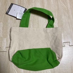 【新品・タグ付き】マインクラフト ★ ミニトートバッグ　ランチトート　モスグリーン　希少の画像