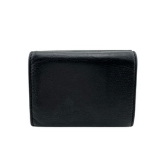 サンローランパリ SAINT LAURENT PARIS 三つ折り財布 YSLロゴ コンパクトウォレット TGN637420 ブラックの画像