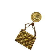 シャネル CHANEL ブローチ マトラッセ 94P ココマーク ゴールドの画像