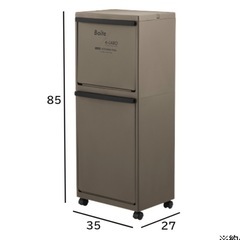 ゴミ箱 ２段 キャスター付きの画像