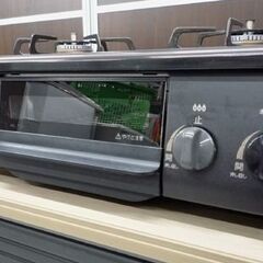 Paloma LPガス用 ガステーブル IC-S37-R 2021年製 右強火 水無し片面焼きグリル パロマ ガスコンロ プロパンガス用 苫小牧西店の画像