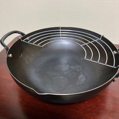 鉄製　天ぷら鍋 の画像