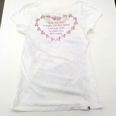 ヒステリックグラマー HYSTERIC GLAMOUR Tシャツ ホワイト コートニーラブ ホール Hole サイズ:フリー レディース 西岡店の画像