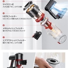【新品未使用】掃除機 コードレス 最新&45000pa ハンディ 液晶の画像