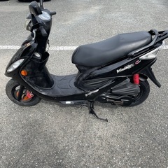 キムコ　Vリンク125SRC 約1.7万km 前後タイヤ・バッテリー新品　普通に乗れる　タコメーター付　福岡市の画像