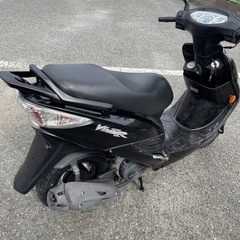 キムコ　Vリンク125SRC 約1.7万km 前後タイヤ・バッテリー新品　普通に乗れる　タコメーター付　福岡市の画像