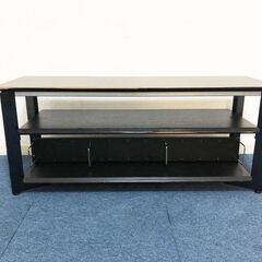 【未使用】テレビ台 オープンタイプ AS-CPS1030 ブラック 32～42V型対応 スウィング 完成品ローボード 訳アリ・傷物アウトレット・展示品の画像