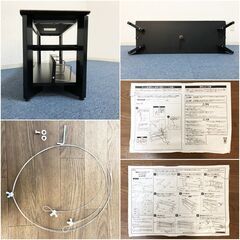 【未使用】テレビ台 オープンタイプ AS-CPS1030 ブラック 32～42V型対応 スウィング 完成品ローボード 訳アリ・傷物アウトレット・展示品の画像