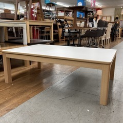 S748 ⭐ NITORI ニトリ 天板リバーシブルコタツ 白＆ベージュ 幅120cm USED 綺麗の画像
