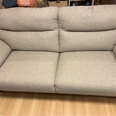 値下げ交渉可能❗️ニトリ 3人掛けソファ 布張りタイプの画像