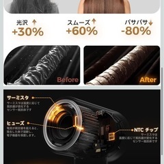 マイナスイオン高速ヘアドライヤー　新品　グレーの画像