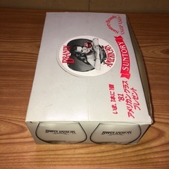 昭和レトロ サントリー ブランデー V.S.O.P V.S.O アメリカングラス‘81 4個 ノベルティ グラス コップ　の画像