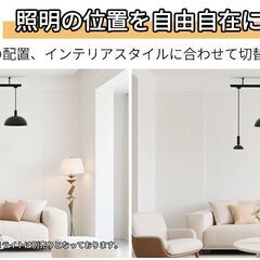 未使用　ダクトレール 1500mm ブラック　電球別売りの画像