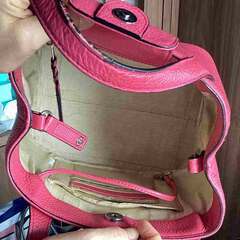 阪神芦屋までとりに来られる方に銀座和光の革製 ピンク　トートバッグを千円でお譲りします。の画像