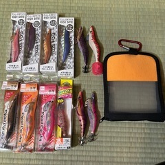 【決まりました】釣具まとめ売り　エギ　ワームの画像
