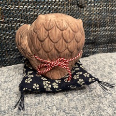 笑福　ふくろう　ベージュ
の画像