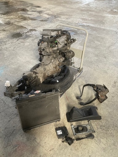 歳末在庫処分！大幅値下げ！12月中旬まで！　JB23W スズキ ジムニー マニュアル車 MT車 エンジン ミッション シフト コンピューター クラッチペダル ラジエーター セット