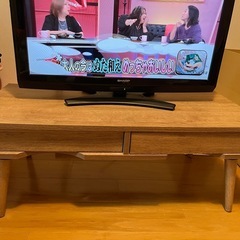 テレビ、テレビ台、DVDデッキをセットでの画像