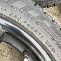 明日まで。【美品】245/45R17 2022年製ダンロップ ユーロテックホイールの画像
