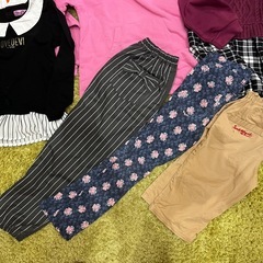 130 11点　女の子　秋冬　コート　ワンピース　　ロンT トレーナー　パーカー　ながずぼん長ズボンの画像