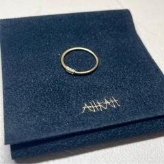 AHKAH アーカー　ホワイトナイトファイン リング　５号　ピンキーリングの画像