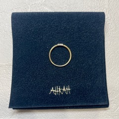 AHKAH アーカー　ホワイトナイトファイン リング　５号　ピンキーリングの画像