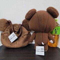 くまのがっこう　フェイス型トートバッグ と ぬいぐるみ 4個セットの画像